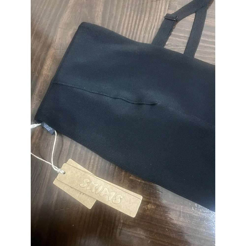 Skims NWT Signature Swim Micro Bandeau Bikini Top in Onyx - Size 2XL XXL new